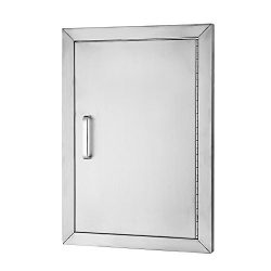 VEVOR BBQ Access Door 304 Stainless Steel BBQ Island Door Single Vertical Door Right-Hinged Acce ...