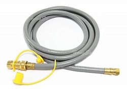 Hongso HRTA1-3 Natural Gas Quick Connect Hose with Quick Connect Fitting for outdoor grill propa ...