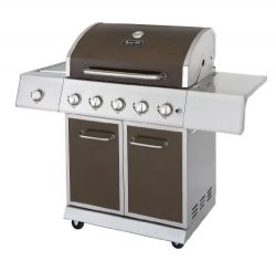 Dyna-Glo DGE Series Propane Grill, 5 Burner, Bronze