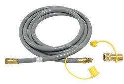 Hongso HRTA1-2 Natural Gas and Propane Gas Hose Assembly for Low Pressure Appliance -3/8″  ...