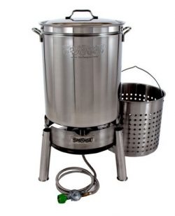 Bayou Classic KDS-160 Stainless 62qt Boiler/Steamer Kit