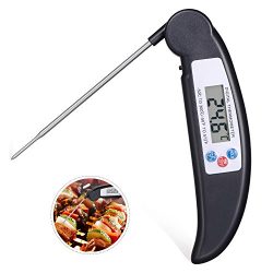 Digital Meat Thermometer, Cooking Thermometer Instant Read with Food Safe Probe for Grill Kitche ...