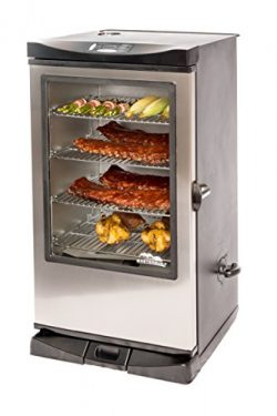 Masterbuilt 20075315 Front Controller Smoker with Viewing Window and RF Remote Control, 40-Inch