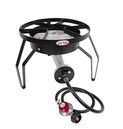 GAS ONE 200,000 BTU Single Burner Outdoor Stove Propane Gas Cooker with Adjustable 0-20PSI CSA L ...