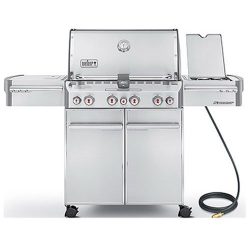 Weber Summit 7270001 S-470 Stainless-Steel 580-Square-Inch 48,800-BTU Natural-Gas Grill