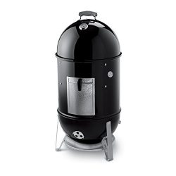 Weber 721001 Smokey Mountain Cooker 18-Inch Charcoal Smoker, Black