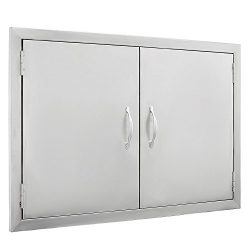 Z-bond 30 1/2″W x21″H BBQ Access Door 304 Stainless BBQ Island Door Heavy Duty Doubl ...