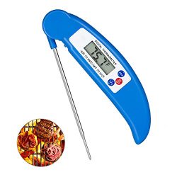 Digital Meat Thermometer Cooking Thermometer Instant Read with Food Safe Probe for Grill Kitchen ...