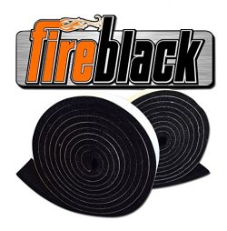 FireBlack 125 Black Nomex Self Stick Replacement Big Green Egg Gasket High Temp w/ LavaLock T ...