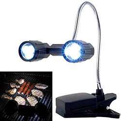 OWIKAR LED Barbeque Grill Light, 360°Rotation Adjustable Outdoor BBQ Clamp Lamp Lighting, Clip O ...