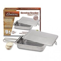 Stovetop Smoker – Stainless Steel Indoor Or Outdoor Smoker Works On Any Heat Source – ...