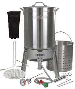 Turkey Deep Fryer Oversized 44 Quart Stainless Steel “Big Bird” Kit By Bayou Classic