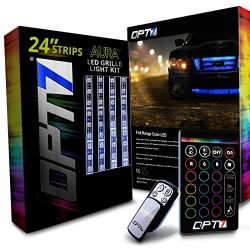 OPT7 Aura 4pc PRO LED Lighting Kit for Grille | 24″ Multi-Color Strips w/SoundSync – ...