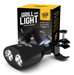 2017 Barbecue Grill Light by Grilling Legends – Touch Sensitive On/Off – 10 Ultra Br ...