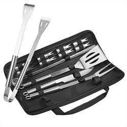 Grill Accessories, TaoTronics 18 Piece BBQ Tool Set Stainless steel, BBQ Grill Tools with Waterp ...