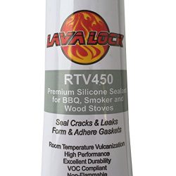 LavaLock Food Safe BBQ grade adhesive grill smoker High Temp RTV Silicon – CLEAR 3 ounce