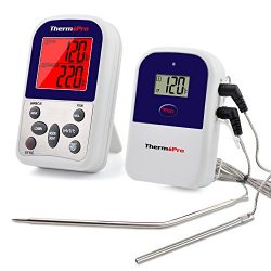 ThermoPro TP12 Wireless Digital Meat Thermometer for Grilling Oven Smoker BBQ Grill Thermometer  ...
