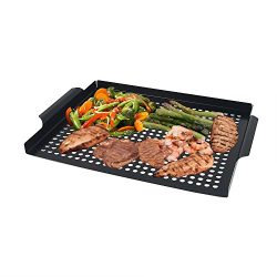 Grilling Grid, Arctic Monsoon, Non-stick Coated Grill Tropper Pan, Thick Gauge Stainless Steel M ...