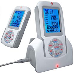 Wireless Meat Thermometer by KONA ~ Best Digital Grill Thermometer For Oven / Smokers / BBQ / Ca ...