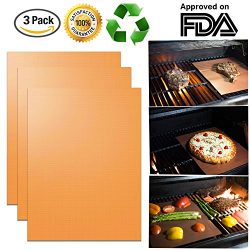 Copper Grill Mats (3 Pack) – New Durable Quality – Non-Stick Grill Mats – FDA  ...