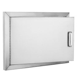 VEVOR BBQ Access Door 304 Stainless Steel BBQ Island Door Single Horizontal Door Left-Hinged Acc ...