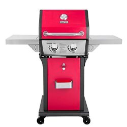 Royal Gourmet Patio Propane Gas Grill, 2 Burner, Red