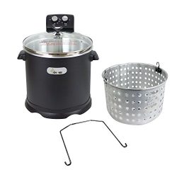 CHARD EDF-15 Electric Turkey Fryer, 16 Quart, Black