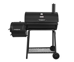 Royal Gourmet BBQ Charcoal Grill with Offset Smoker, 30” L, New Process Paint Not Flake