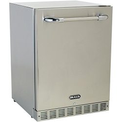 Bull 24-inch Compact Refrigerator – 5.6 Cu. Ft. Built-in / Freestanding Outdoor Stainless  ...