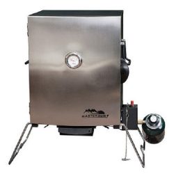 Masterbuilt Compact Outdoor Camping Tailgating Portable Propane BBQ Smoker Grill