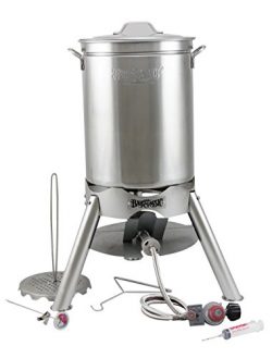 Turkey Deep Fryer Oversized 44 Quart Stainless Steel “GRAND GOBBLER” Kit By Bayou Cl ...