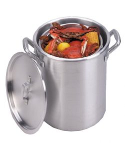 King Kooker KK32 32-Quart Aluminum Boiling Pot with Punched Basket