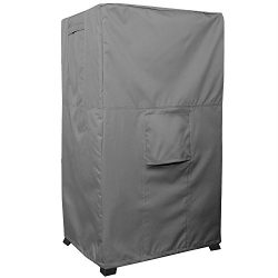 Smoker Cover – TITAN Series – Waterproof Heavy Duty Square Smoker Protector – Grey