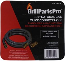 Brinkmann Universal Natural Gas Quick Connect Hose, 10 Foot Length, 3/8″ Connections