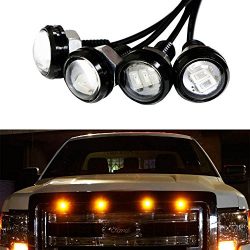 iJDMTOY 4pc Ford Raptor Style 3000K Amber LED Lighting Kit For Chevy Dodge Ford GMC Truck or SUV ...