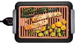 GOTHAM STEEL Smokeless Electric Grill, Portable and Nonstick As Seen On TV (Deluxe)