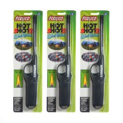 3 pack of Calico HOT SHOT 2 Wind Resistant Lighters