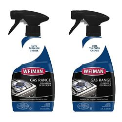 Weiman Gas Range Cleaner & Degreaser – Penetrate and loosen tough grease and burned-on ...