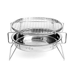 Portable Charcoal Grill – BonNoces BBQ Griller on Clearance Thickened Stainless Steel Fold ...