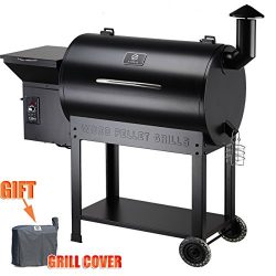 Z Grills Wood Pellet Grill and Smoker waterproof Cover Gift 700Sq in. With Seri-2 Contrlol Syste ...