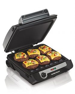 Hamilton Beach 3-in-1 MultiGrill Indoor Grill, Griddle & Bacon Cooker (25600)