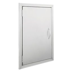 BestEquip BBQ Island 304 Stainless Door Single Access BBQ Door 17x24inch Single Door Flush Mount