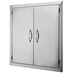 Z-bond 24″Wx24″H BBQ Access Door 304 Stainless BBQ Island Door Heavy Duty Double Doo ...