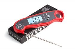 ConCase Digital Meat Probe Thermometer Quick Instant Read Foldable Gauge Cooking Tool for BBQ Gr ...