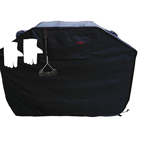 Grill Cover – garden home Up to 64″ Wide, Water Resistant, Air Vents, Padded Handles ...