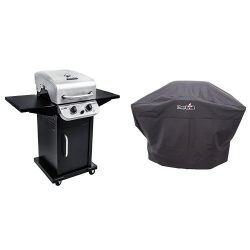 Char-Broil Performance 300 2-Burner Cabinet Gas Grill- Stainless with Performance Grill Cover