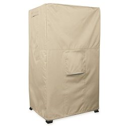 KHOMO GEAR – SAHARA Series – Heavy Duty Outdoor Beige Smoker Cover 17 x 20 x 35.5