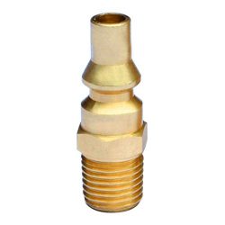 Stanbroil Propane Brass Quick Connect Fitting Adapter- Full Flow Male Plug x 1/4″ Male NPT ...