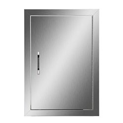 CO-Z 304 Stainless Access Door 14″W x 20″H BBQ Island Door Vertical Single Door Flus ...
