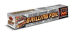 BBQ Grilling Accessories Heavy Duty Vented Holes Non Stick Aluminum Grilling Foil 25 SQFT